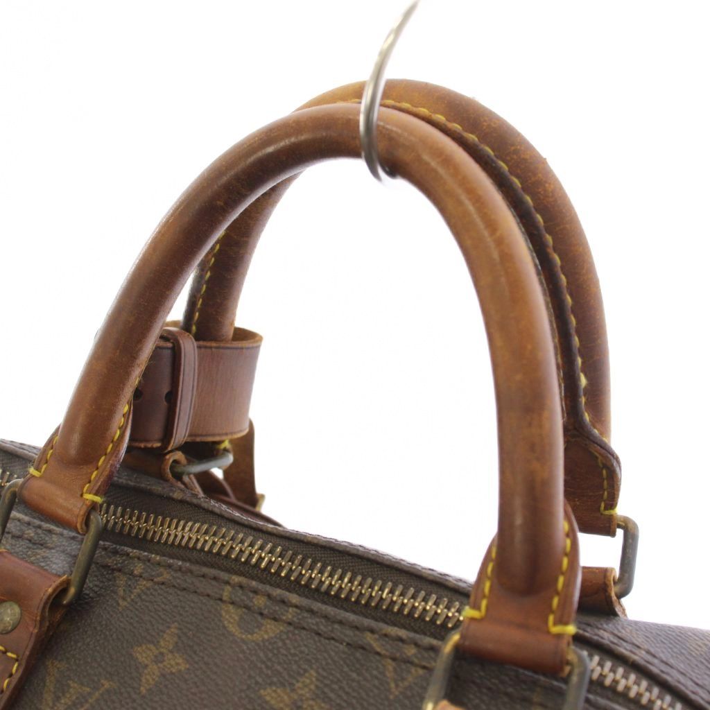 Louis Vuitton Keepall Bandouliere 50 Monogram Boston Bag Brown TK — view 7