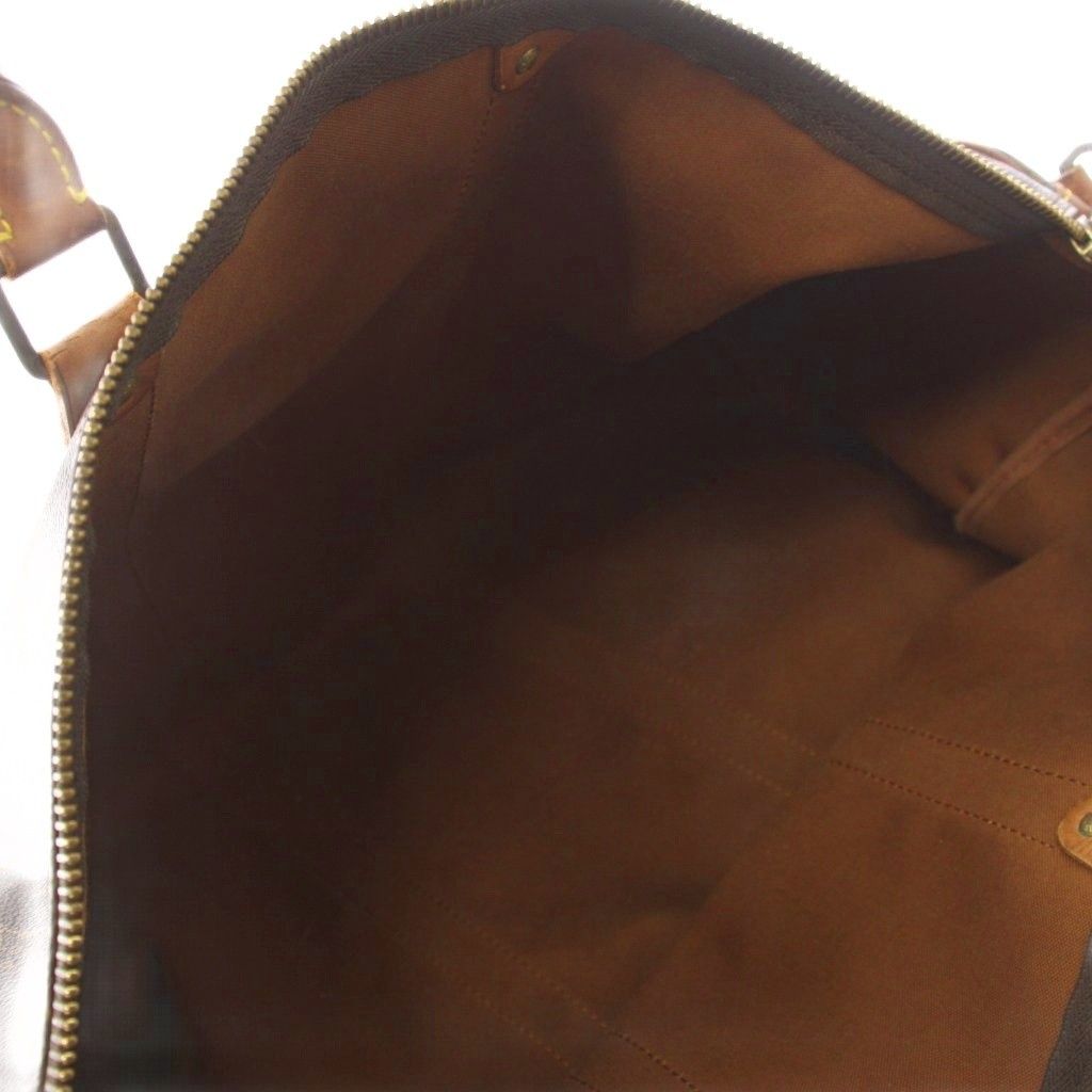 Louis Vuitton Keepall Bandouliere 50 Monogram Boston Bag Brown TK — view 4