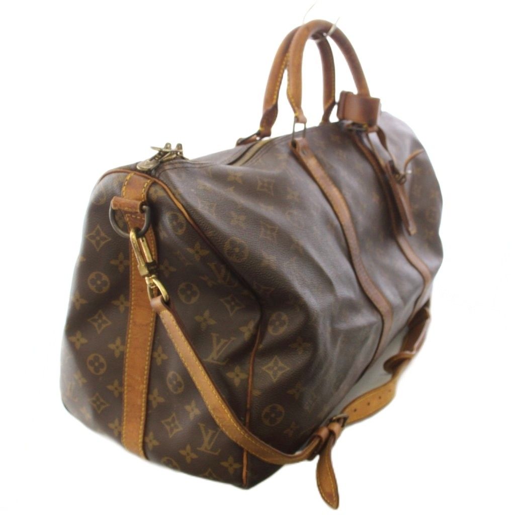 Louis Vuitton Keepall Bandouliere 50 Monogram Boston Bag Brown TK — view 3