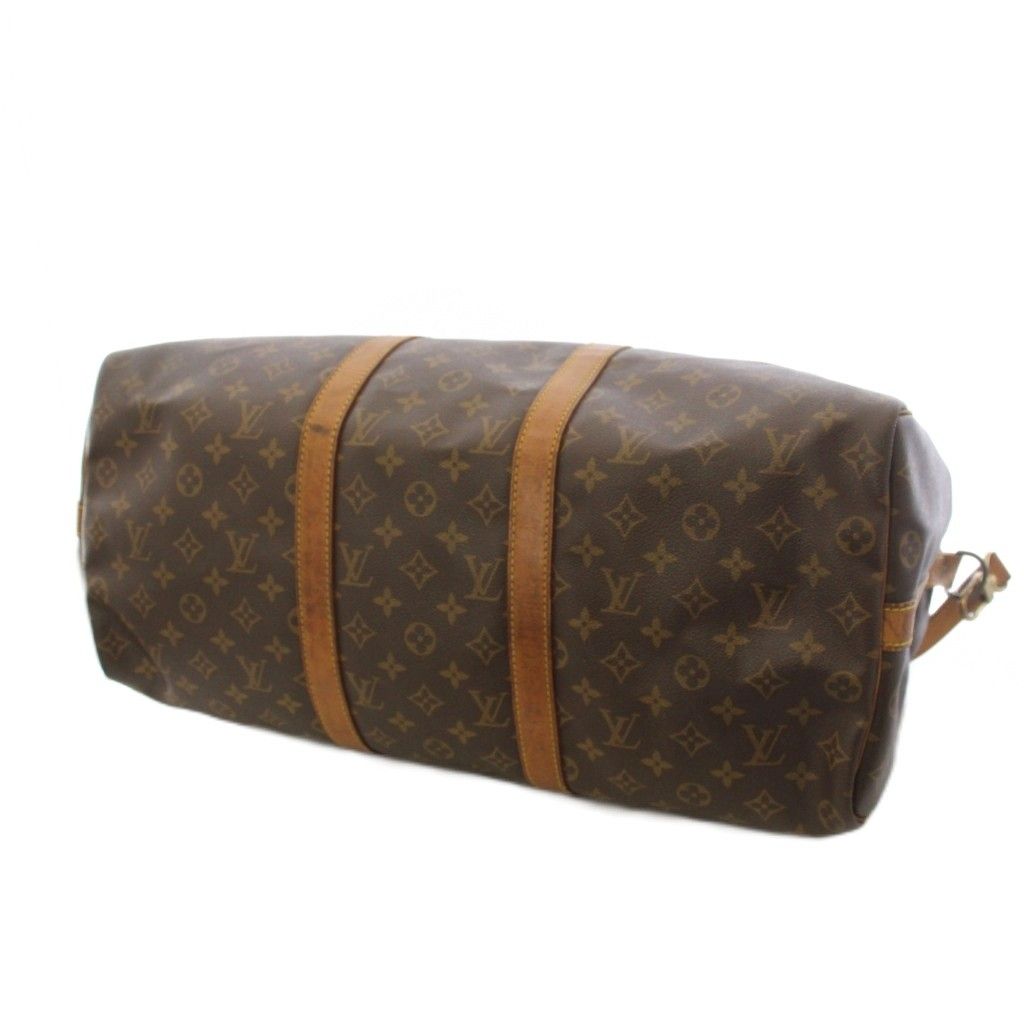 Louis Vuitton Keepall Bandouliere 50 Monogram Boston Bag Brown TK — view 6