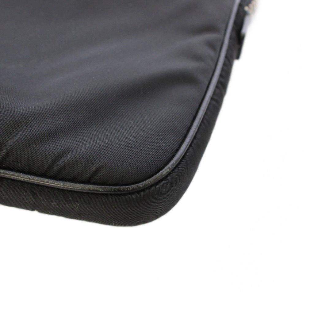 Prada Nylon Laptop Case Clutch PC Black TK — view 7