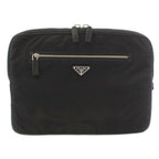 Prada Nylon Laptop Case Clutch PC Black TK