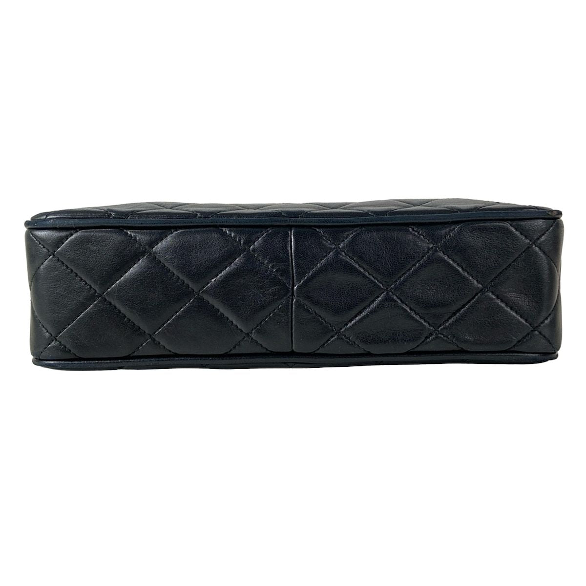 Chanel Shoulder Bag Quilted Black Chain Gold Tassel Bijou Lambskin — view 5