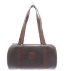 Celine Vintage Handbag Macadam Drum Shape Brown