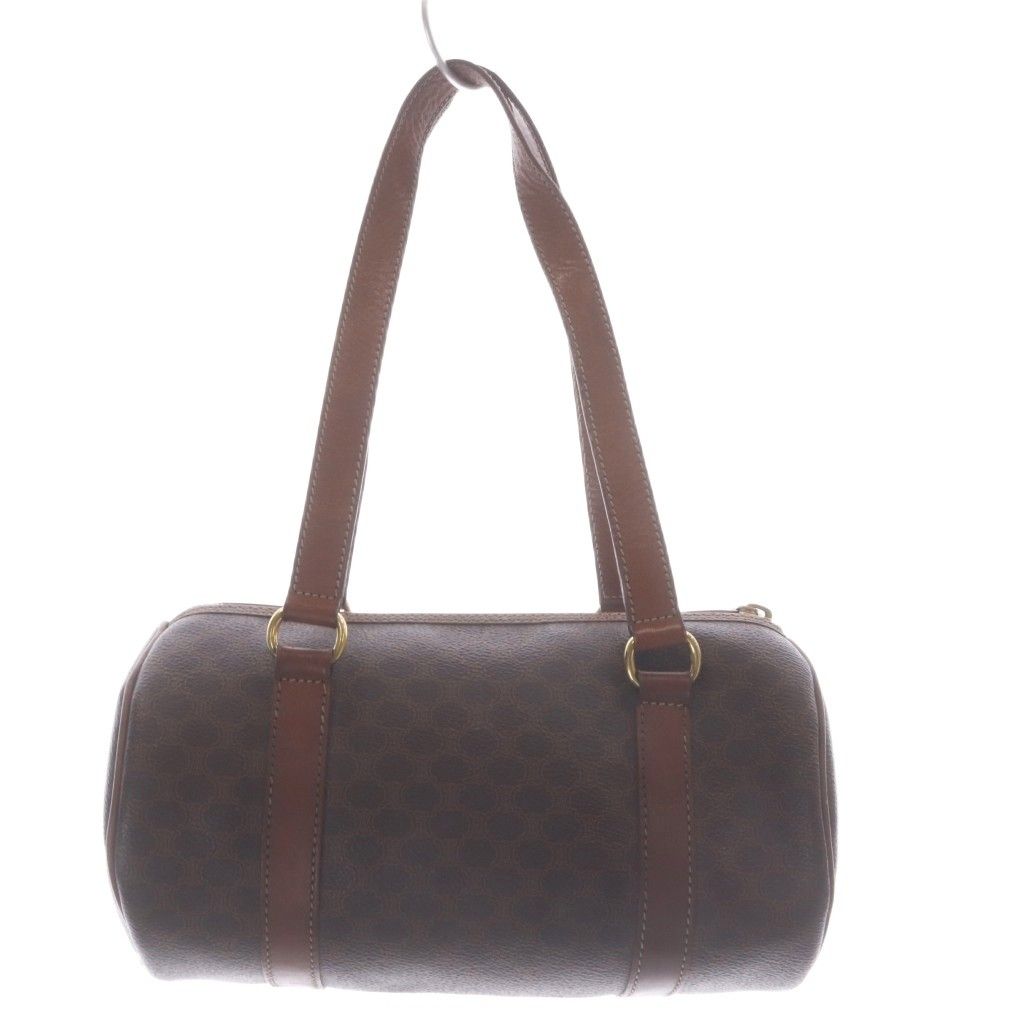 Celine Vintage Handbag Macadam Drum Shape Brown — view 2