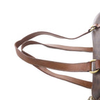 Celine Vintage Handbag Macadam Drum Shape Brown — view 7