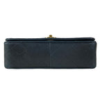 Chanel Shoulder Bag Single Flap Quilted Black Gold Chain Full Turnlock — view 5