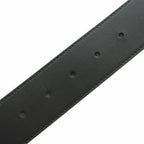 Gucci Pearl Double G Wide Belt Leather 80/32 Black OH — view 5