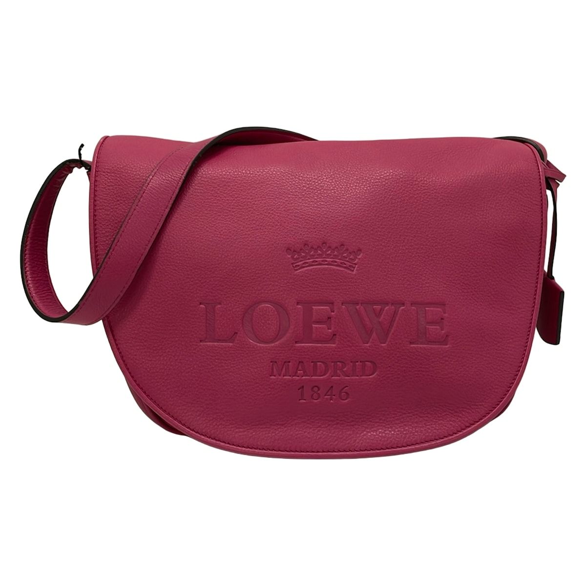 Loewe Shoulder Bag Heritage Pink Leather