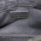 Saint Laurent Paris Clutch Leather Logo Black — view 6