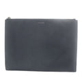 Saint Laurent Paris Clutch Leather Logo Black