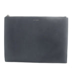 Saint Laurent Paris Clutch Leather Logo Black