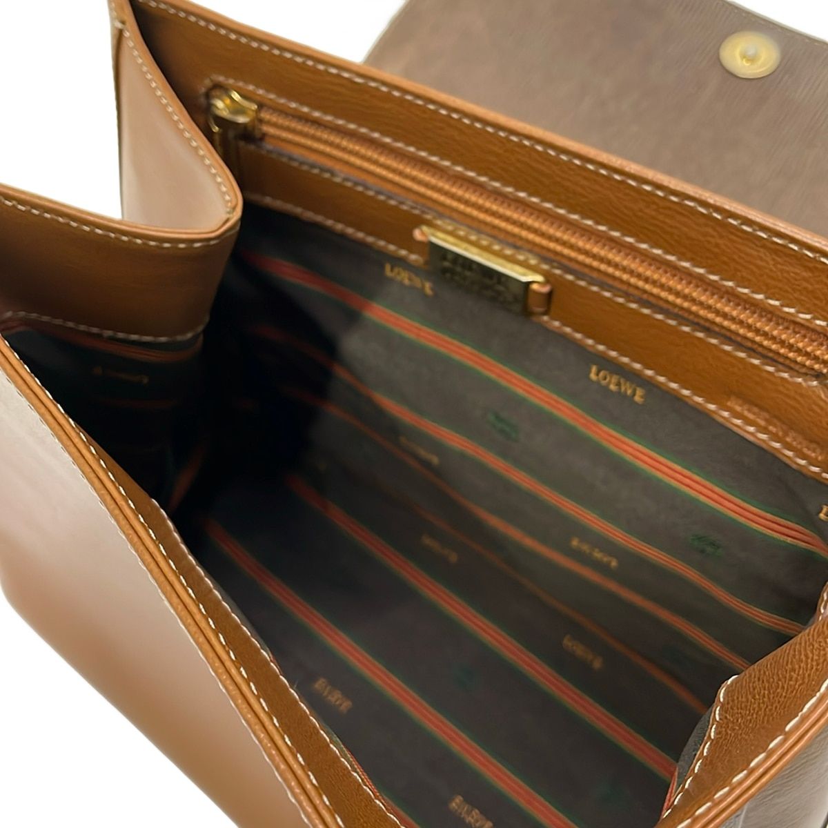 Loewe Handbag Velazquez Brown Dark Leather — view 7