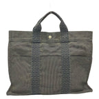 Hermes Tote Bag Her Line MM Dark Gray Black Previous Model — view 3