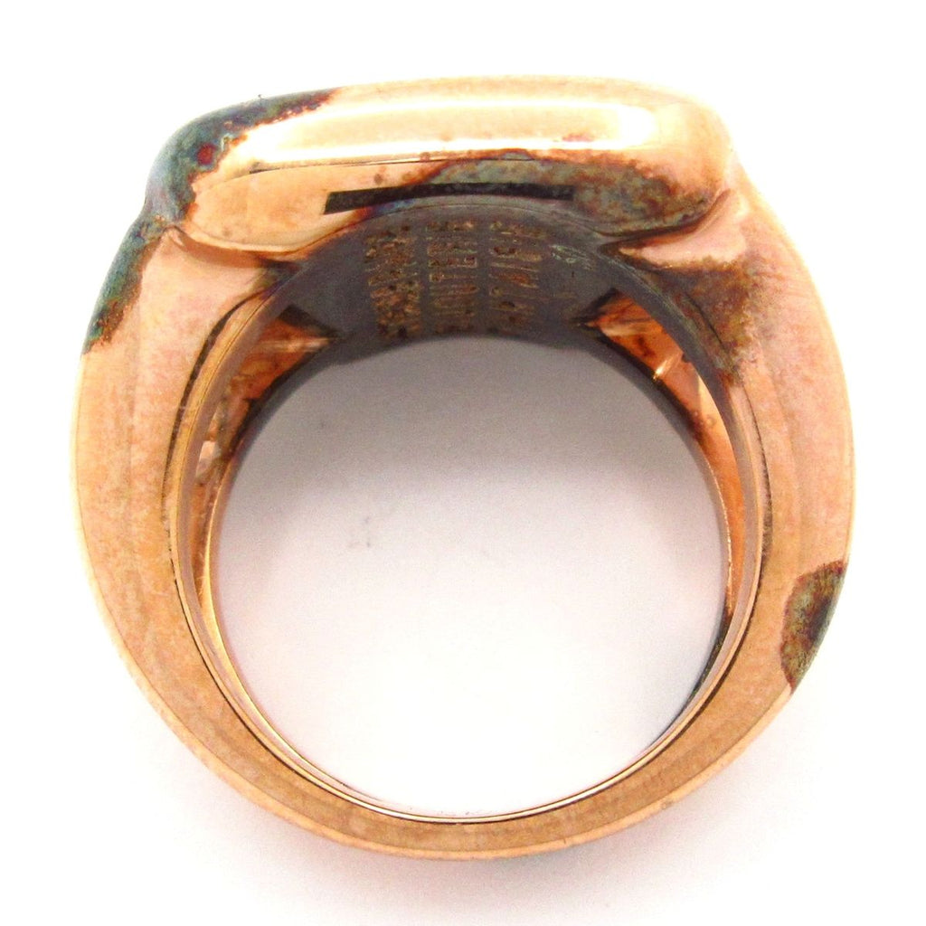 Hermes Ring 50 Corozo Gold Ivory Brown — view 4