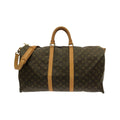 Louis Vuitton Vintage Monogram Keepall Bandouliere 55 Boston Bag