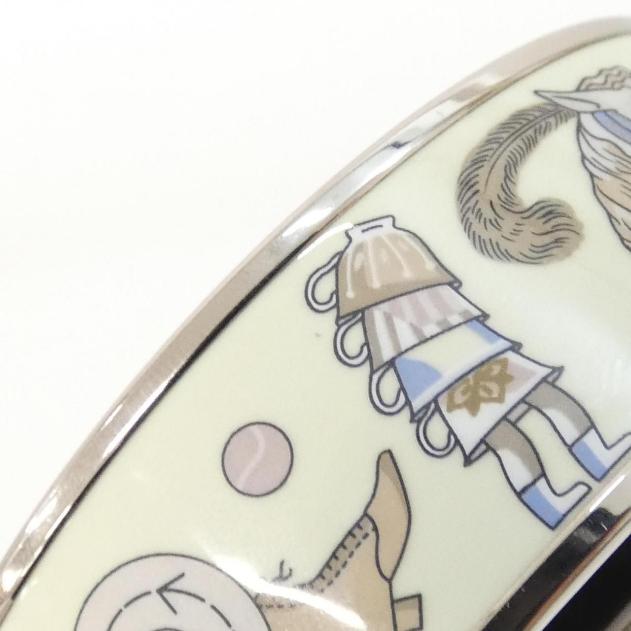 Hermes Bangle Bracelet Silver — view 3