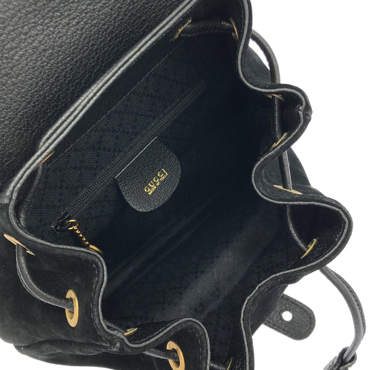 Gucci Vintage Backpack Black — view 8