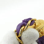 Chanel Vintage Pouch Purple — view 7
