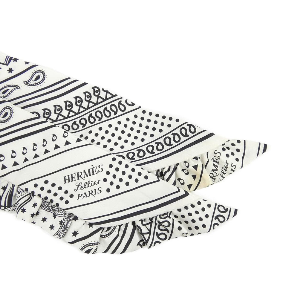 Hermes Eperon D'or Bandana Twilly Frill Scarf — view 2