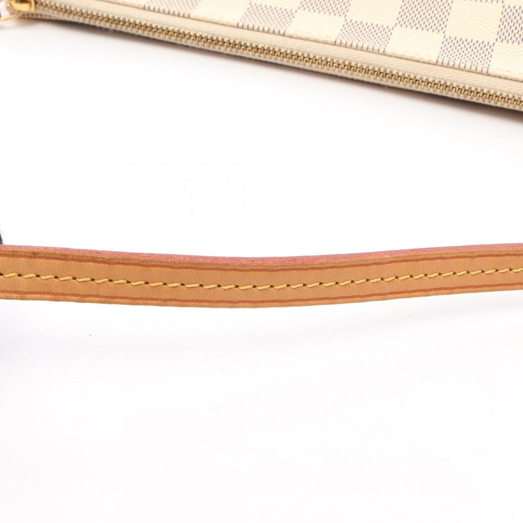 Louis Vuitton Handbag Pochette Accessoires Damier Azur Leather — view 8