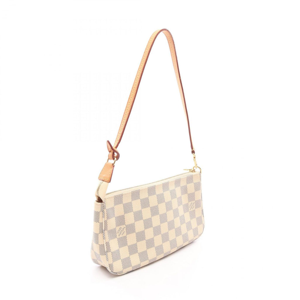 Louis Vuitton Handbag Pochette Accessoires Damier Azur Leather — view 2