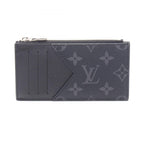 Louis Vuitton Coin Card Holder Monogram Eclipse Case Leather