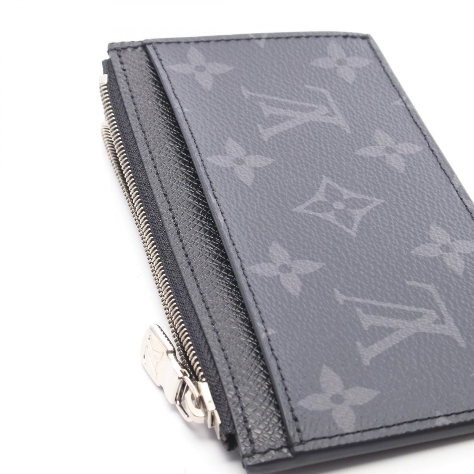 Louis Vuitton Coin Card Holder Monogram Eclipse Case Leather — view 5