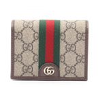 Gucci Bifold Wallet Ophidia Sherry Line GG Supreme Leather