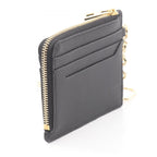 Loewe Anagram Square Coin Card Holder with Key Ring Leather Purse — view 2