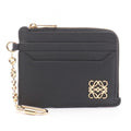 Loewe Anagram Square Coin Card Holder with Key Ring Leather Purse