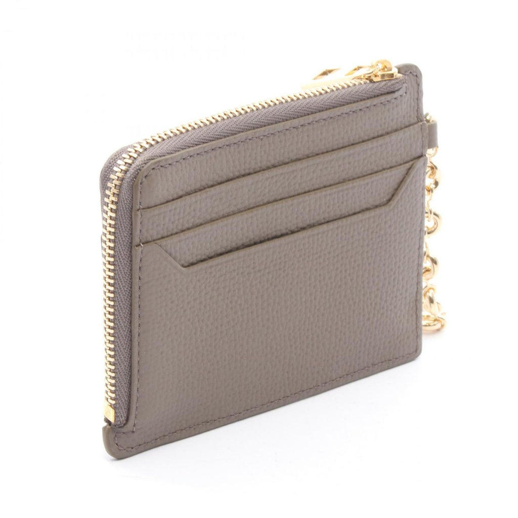 Loewe Anagram Square Coin Card Holder with Key Ring Leather Purse — view 2