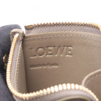Loewe Anagram Square Coin Card Holder with Key Ring Leather Purse — view 4