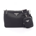 Prada Shoulder Bag Tessuto Saffiano Nylon Leather