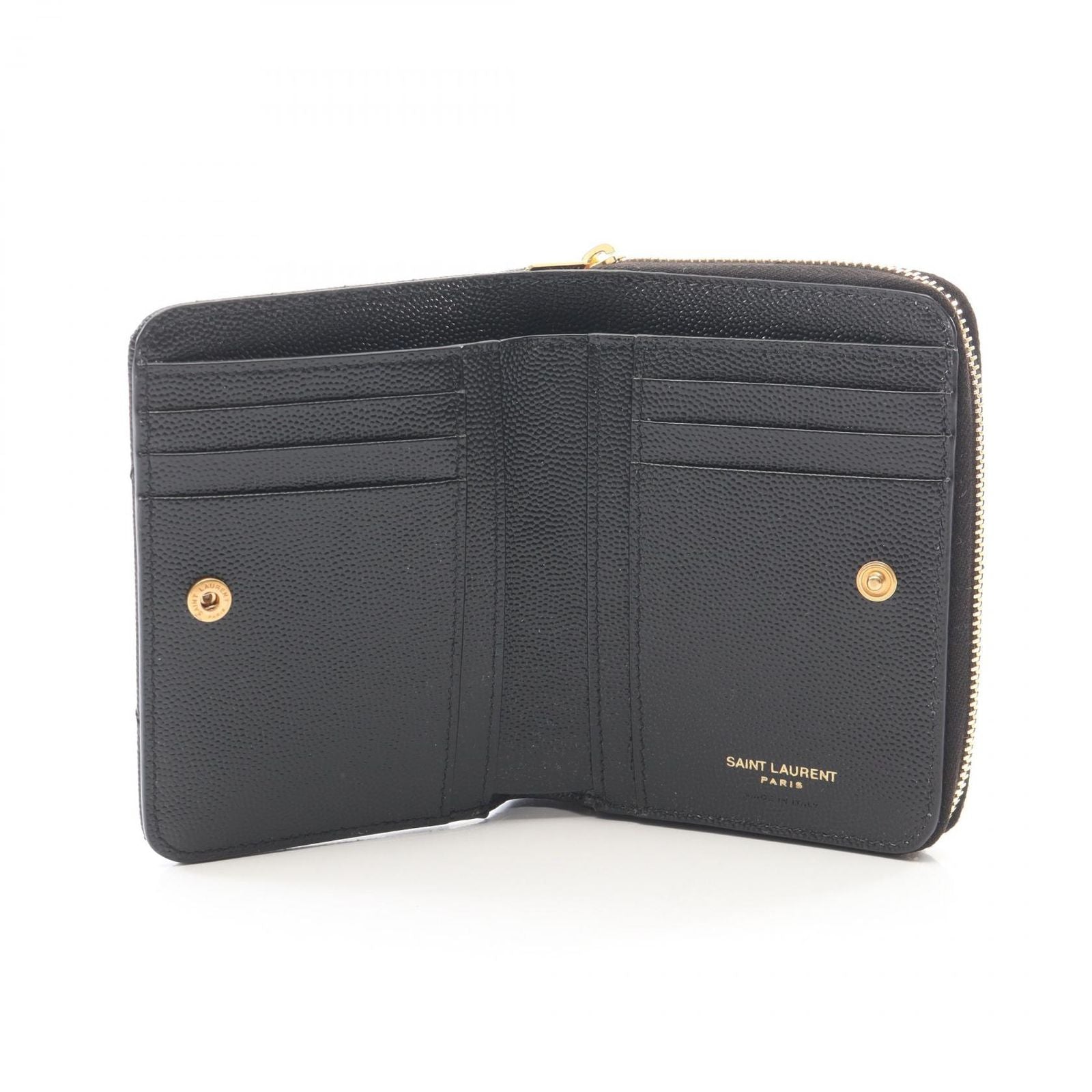 Saint Laurent Paris Bifold Wallet Monogram Leather — view 3