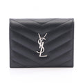 Saint Laurent Paris Bifold Wallet Monogram Leather Trifold