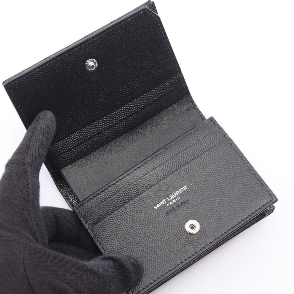 Saint Laurent Paris Bifold Wallet Monogram Leather Trifold — view 4