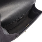 Chanel Shoulder Bag Boy Black Caviar Leather Chain — view 3