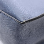 Loewe Tote Bag Buckle Horizontal Anagram Navy Leather — view 6