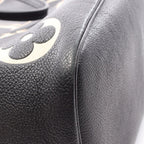 Louis Vuitton Tote Bag Neverfull MM Monogram Empreinte Black Beige Leather — view 6