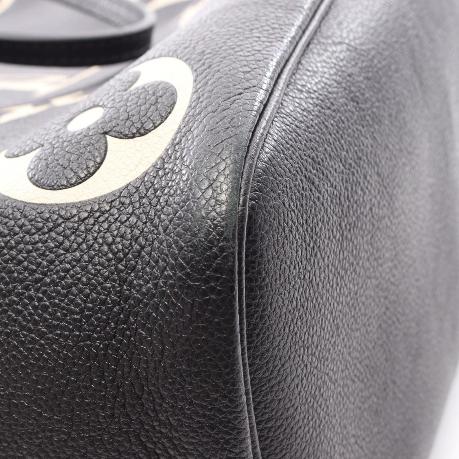 Louis Vuitton Tote Bag Neverfull MM Monogram Empreinte Black Beige Leather — view 6