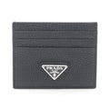 Prada Card Case Vitello Daino Trian Leather