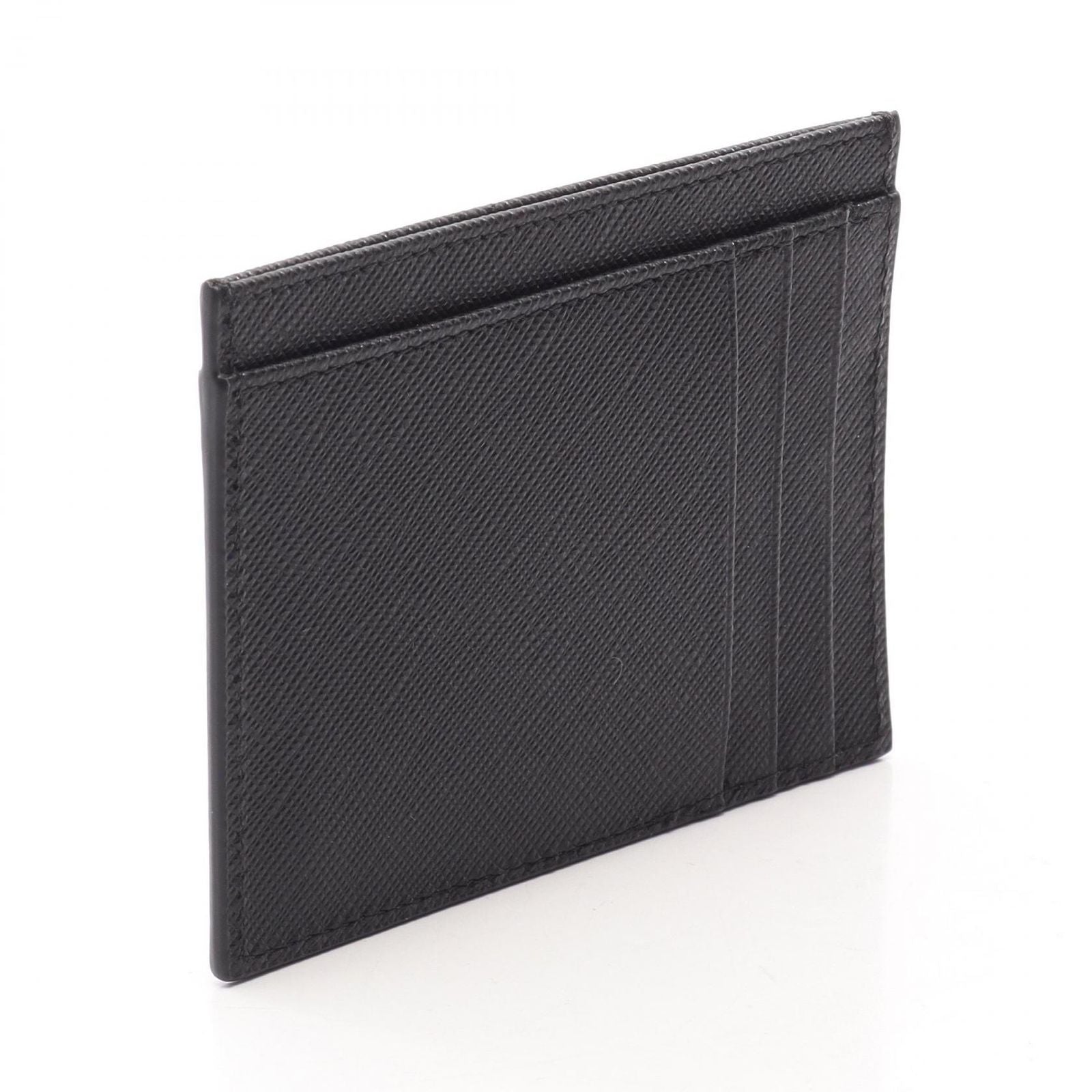 Prada Card Case Saffiano Triang Leather — view 2