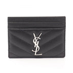 Saint Laurent Paris Card Case YSL Monogram Leather