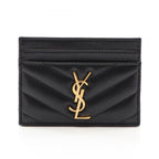 Saint Laurent Paris Card Case YSL Monogram Leather