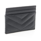 Saint Laurent Paris Card Case Quilted Leather — view 2