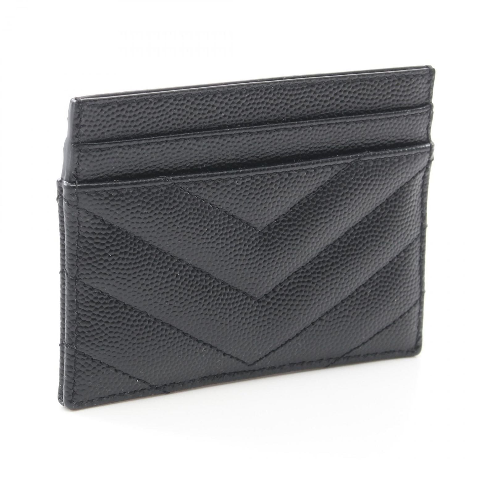 Saint Laurent Paris Card Case Quilted Leather — view 2
