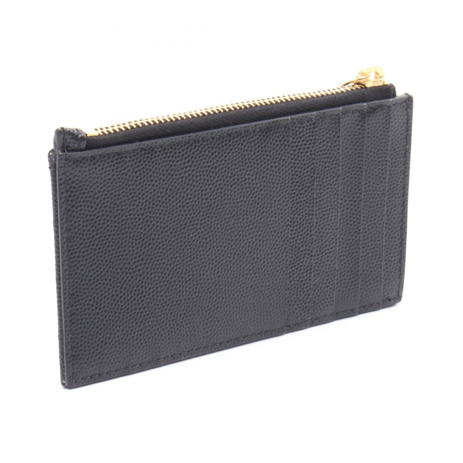 Saint Laurent Paris Coin Purse Monogram Fragment Zip Card Case Leather — view 2