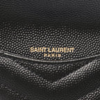 Saint Laurent Paris Card Case Monogram Fragment Leather — view 4