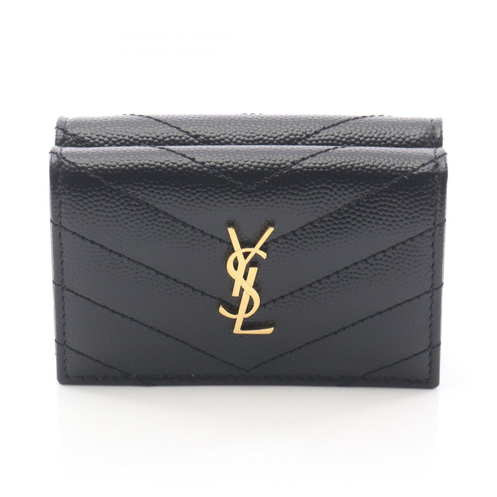 Saint Laurent Paris Trifold Wallet Monogram Origami Tiny Leather
